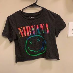 Cropped Nirvana tee
